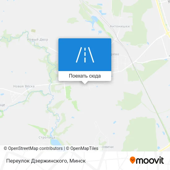 Карта Переулок Дзержинского