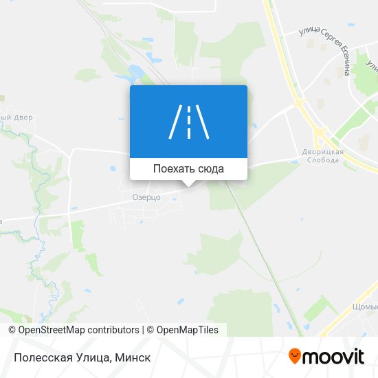 Карта Полесская Улица