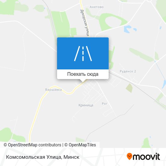 Карта Комсомольская Улица