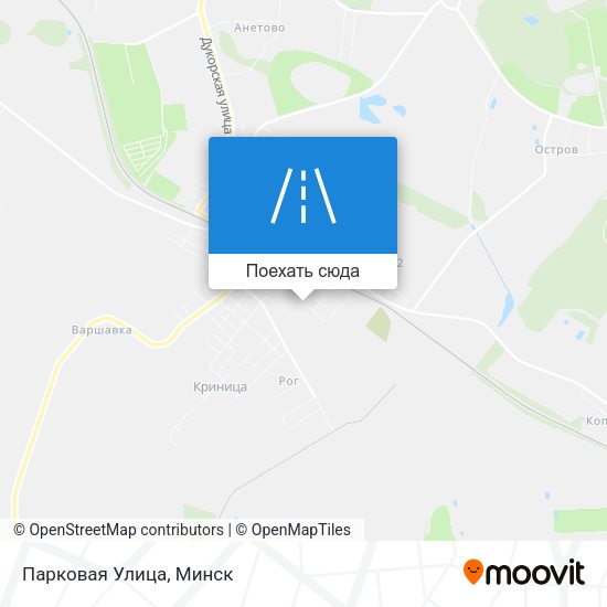Карта Парковая Улица