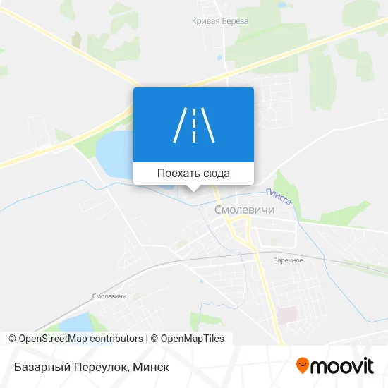 Карта Базарный Переулок