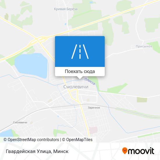 Карта Гвардейская Улица