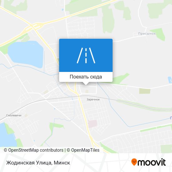 Карта Жодинская Улица
