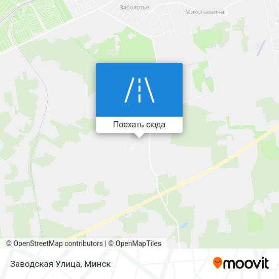 Карта Заводская Улица