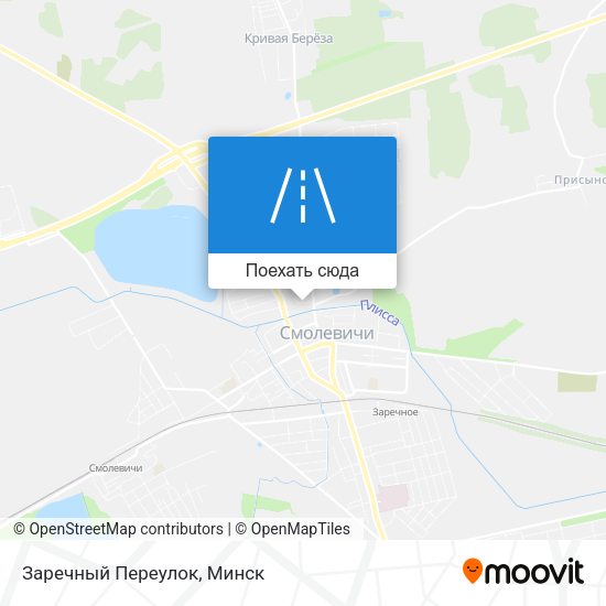 Карта Заречный Переулок