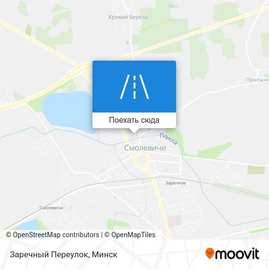 Карта Заречный Переулок