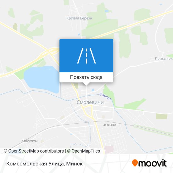 Карта Комсомольская Улица