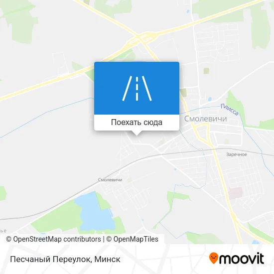 Карта Песчаный Переулок