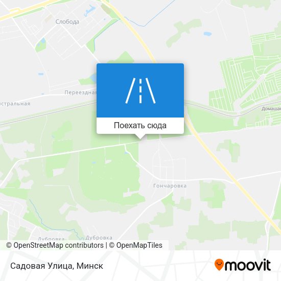 Карта Садовая Улица