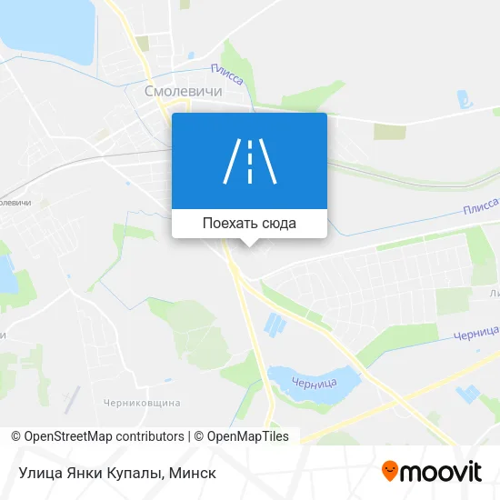 Карта Улица Янки Купалы