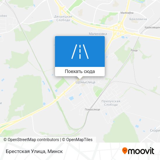 Карта Брестская Улица
