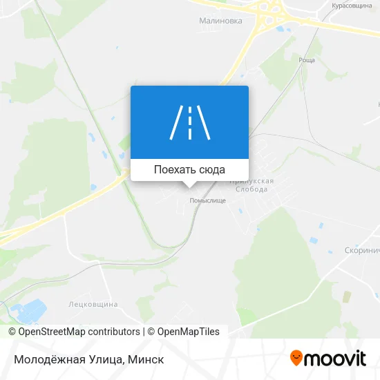 Карта Молодёжная Улица