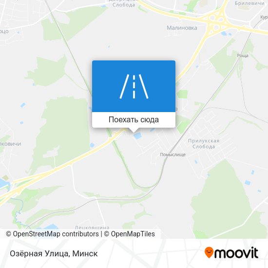 Карта Озёрная Улица