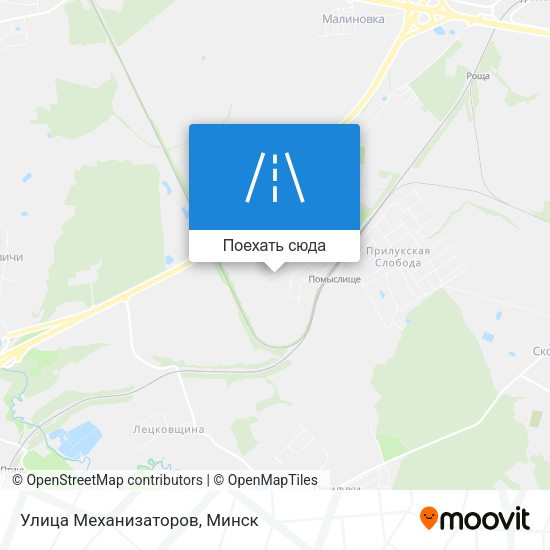 Карта Улица Механизаторов