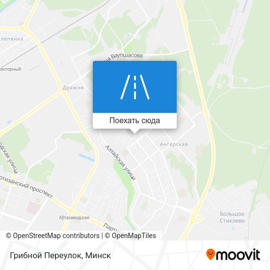 Карта Грибной Переулок