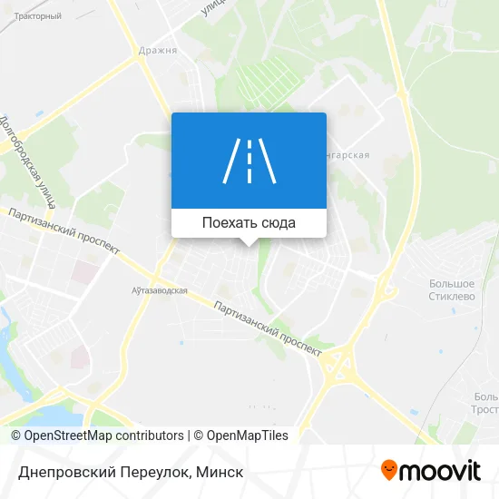 Карта Днепровский Переулок