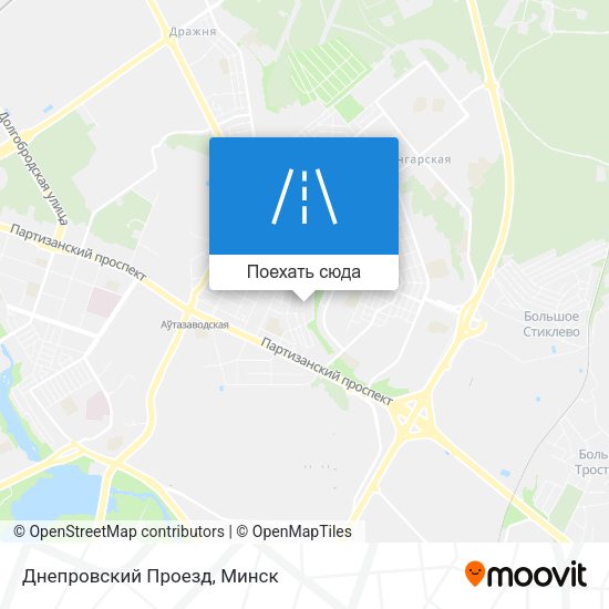 Карта Днепровский Проезд