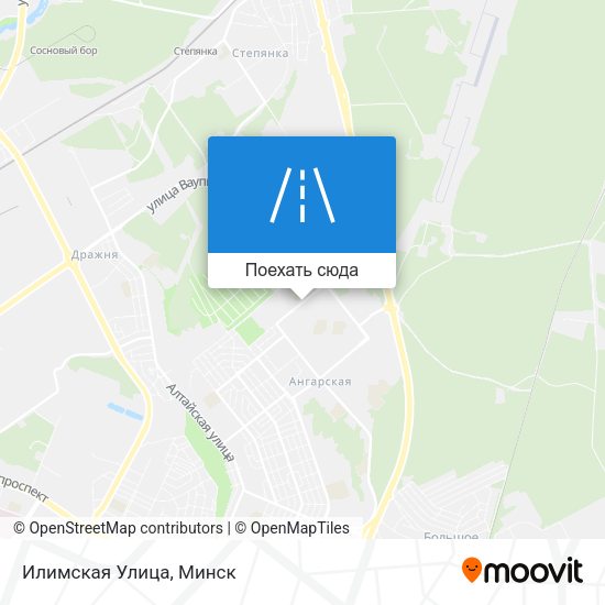 Карта Илимская Улица