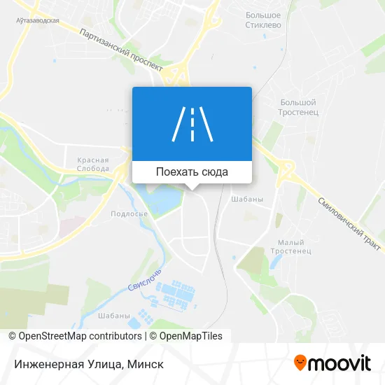 Карта Инженерная Улица