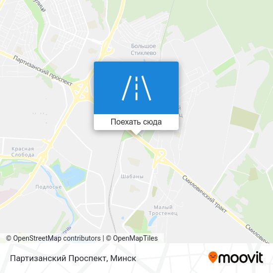 Карта Партизанский Проспект