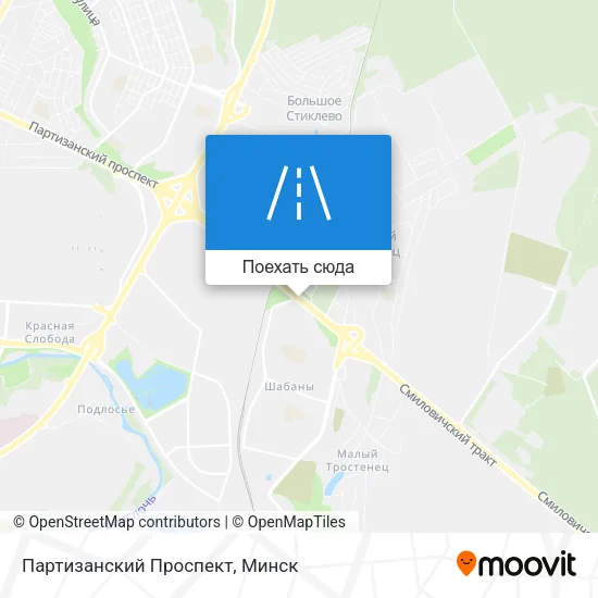 Карта Партизанский Проспект