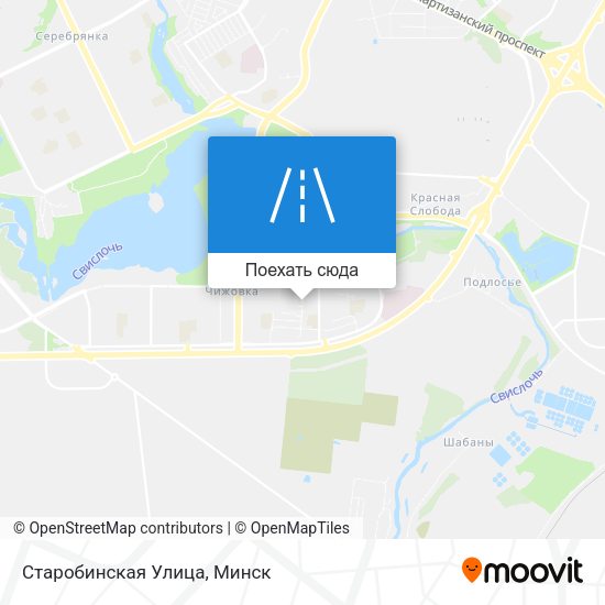 Карта Старобинская Улица