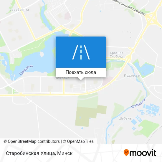Карта Старобинская Улица