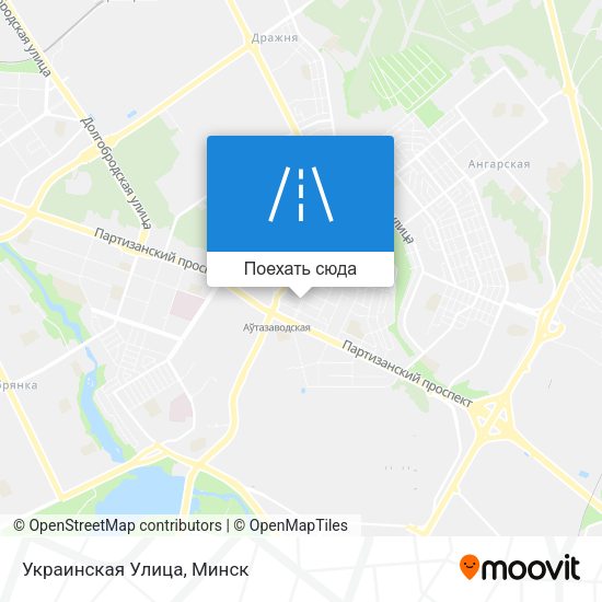 Карта Украинская Улица