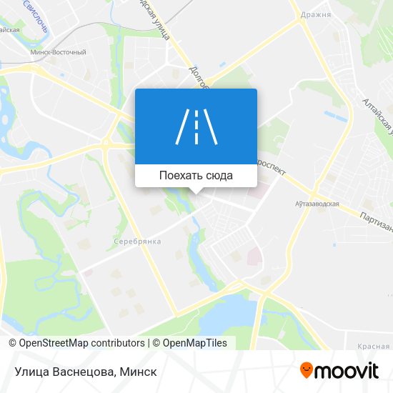 Карта Улица Васнецова