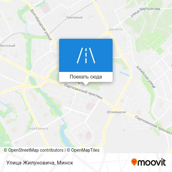 Карта Улица Жилуновича