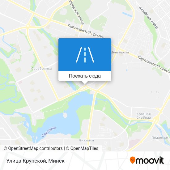 Карта Улица Крупской