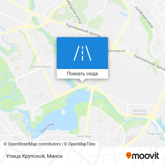 Карта Улица Крупской