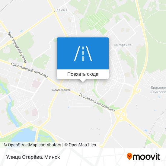 Карта Улица Огарёва