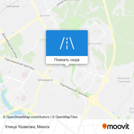 Карта Улица Ушакова