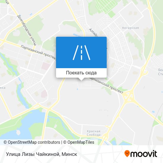 Карта Улица Лизы Чайкиной