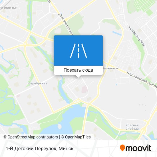 Карта 1-Й Детский Переулок