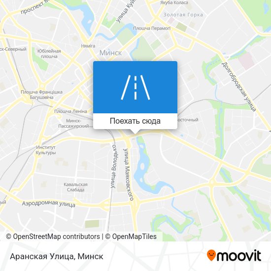 Карта Аранская Улица