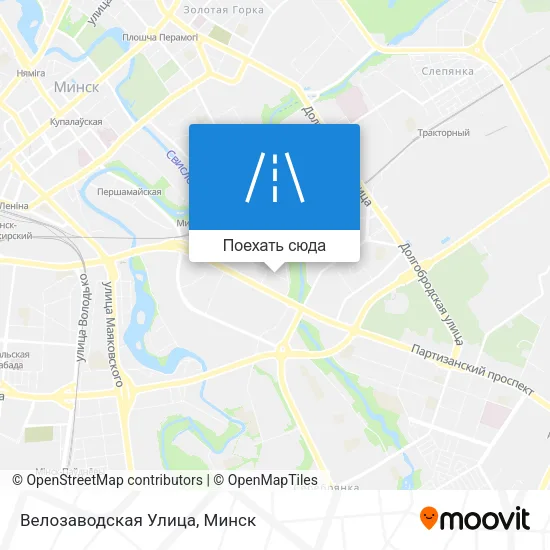 Карта Велозаводская Улица