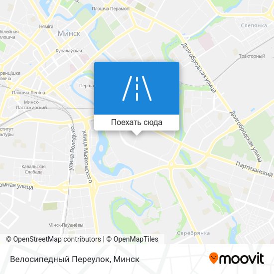 Карта Велосипедный Переулок