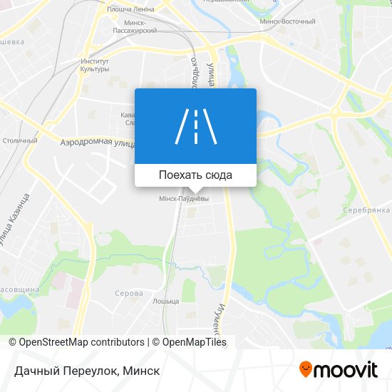 Карта Дачный Переулок