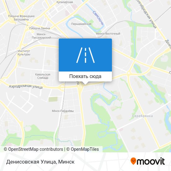 Карта Денисовская Улица
