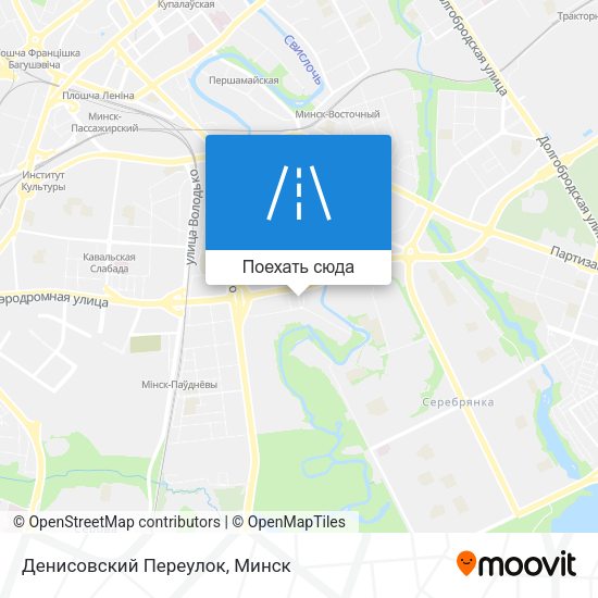 Карта Денисовский Переулок