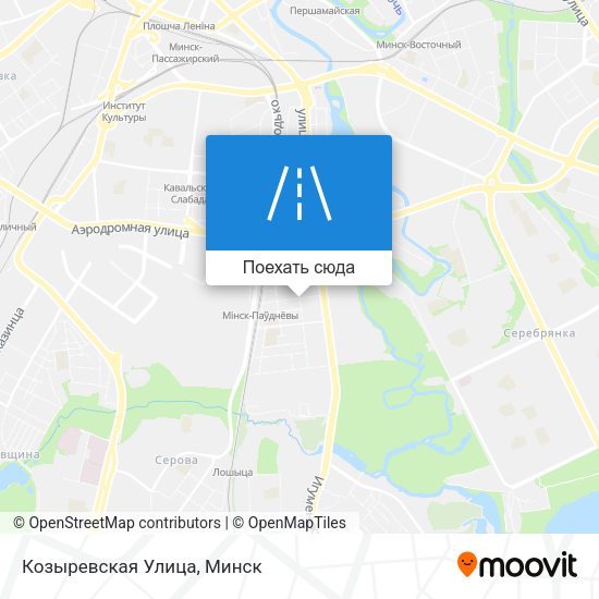 Карта Козыревская Улица