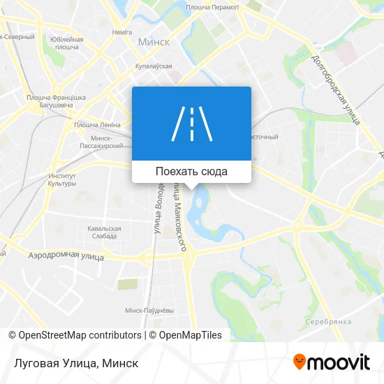 Карта Луговая Улица