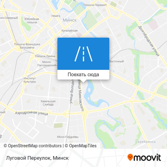 Карта Луговой Переулок