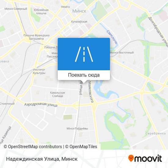 Карта Надеждинская Улица