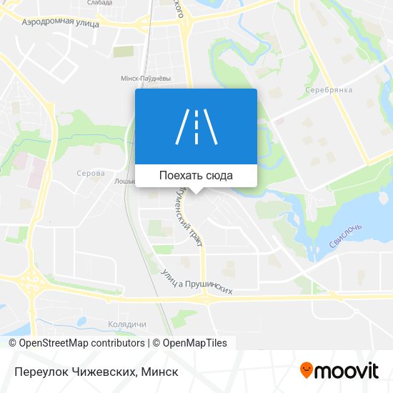 Карта Переулок Чижевских