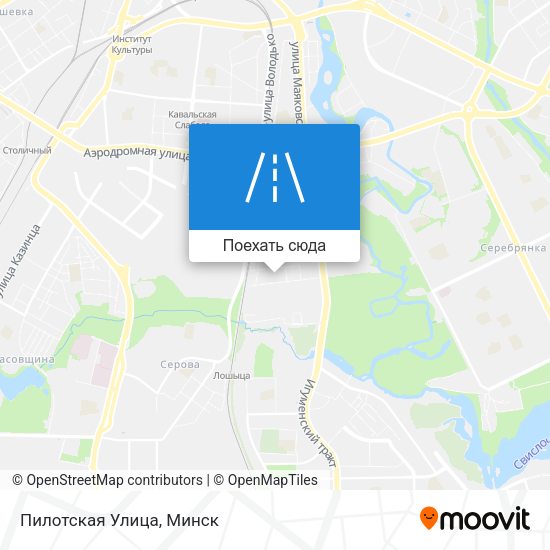 Карта Пилотская Улица