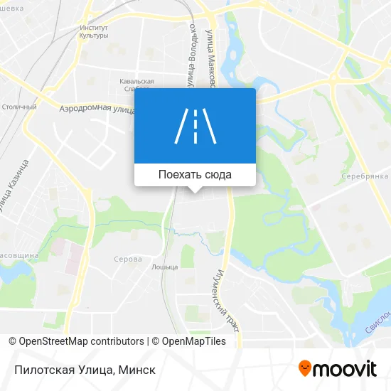Карта Пилотская Улица