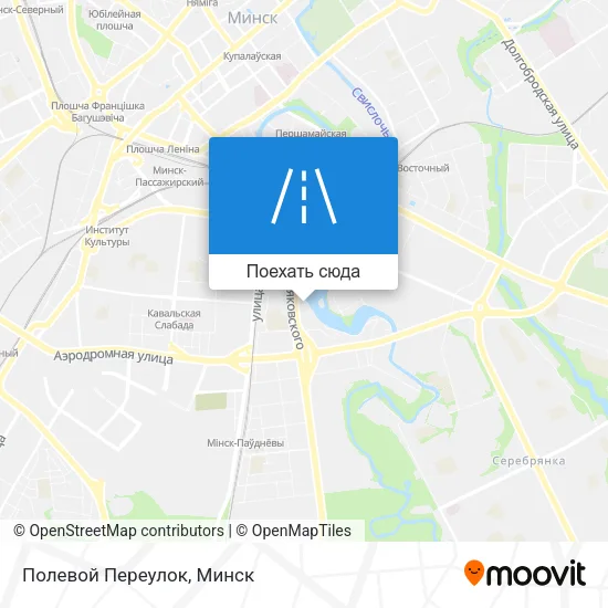 Карта Полевой Переулок